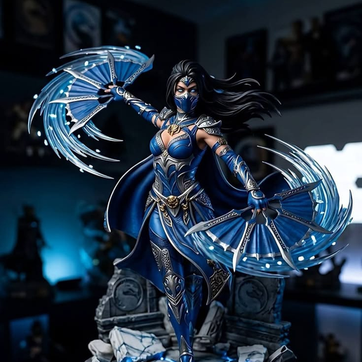 👑 Kitana Mortal Kombat - Descripción STL para Cults3D