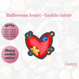 9.png Halloween heart cookie cutter | Cookie Cutter | Halloween Cookie Cutter