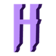 H.stl Letters and Numbers SPIDERMAN Letters and Numbers | Logo