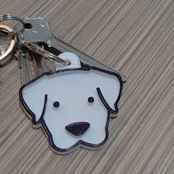 LABRADOR-1.7.png.jpg Labrador Dog Key Ring