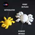 QBKO-9.png KAWAII FLEXI SPIDER. 3D DESING FOR 3D PRINTING (Print in place).