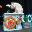 Ours polaire avec phoque (automates)