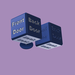 Dice.png Fichier STL gratuit (Porte avant) / Porte arrière Dés sexuels pondérés en faveur de FRONT・Design à télécharger et à imprimer en 3D