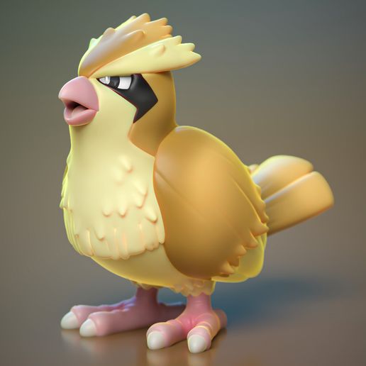 High Quality Pidgey Miniature - 3D Printable STL Model For Tabletop Gaming and Display 3D model preview