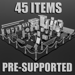 2.png 3D file City Street Diorama Pack・3D print model to download
