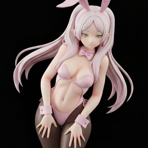 SEXY BUNNY ANIME GIRL STL File for 3D printingCults