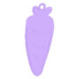 Carrot.stl LLAVERO DE FRUTAS - LLAVERO DE VERDURAS