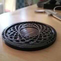 2020-03-10_09-45-21.JPG Free STL file Quick Yeti Cup Coaster (Atom Pattern)・3D printing model to download