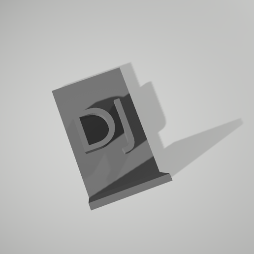 dj logo png 3d