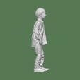 DOWNSIZEMINIS_boy_stand173b.jpg ASIAN BOY STAND FOR DIORAMA PEOPLE CHARACTER