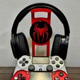 Spiderman-Controller-and-Headset-Stand-01.jpg Spiderman Dual Controller & Headset Stand
