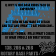 4.png 1/24 Scale 13B, 20B & 26B Rotary Engine Base Parts