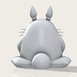P.png Totoro dormant sur un oreiller - Chibi 3D Print Model (Fanart)