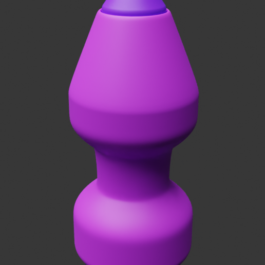 🔌 Hollow butt plug with insert・ STL File for 3D printing・Cults
