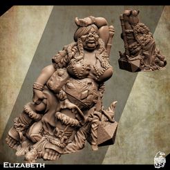 3d-printable-female-ogre-miniature-2.jpg Support Free Female Ogre Miniature Elizabeth