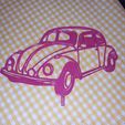 IMG_20210830_213557.jpg VW Beetle 2d art with stand