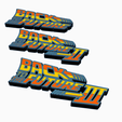 Screenshot-2025-05-06-133649.png 3x BACK TO THE FUTURE TRILOGY PART I-III Logo Display by MANIACMANCAVE3D