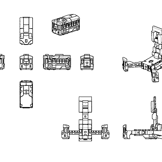 TRAIN (ENODEN) FOLDABLE COMPACT SMARTPHONE STAND 3D model