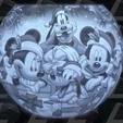 Photo3.png STL file Mickey Christmas night light lithophane・3D print design to download