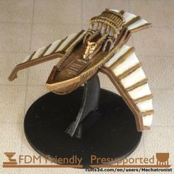 Bird-of-Prey-Spelljammer-Airship-Front-Thumbnaile.jpg Fichier STL Oiseau de proie Navire volant fantastique compatible avec DnD Spelljammer・Modèle imprimable en 3D à télécharger
