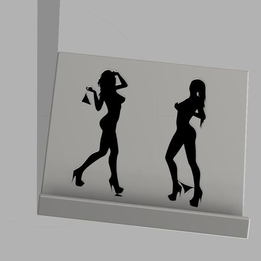smartphone or tablet holder pin ups 3D model