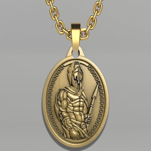 warrior-man-update-10.jpg warrior man Ancient Pendant Necklaces for Men
