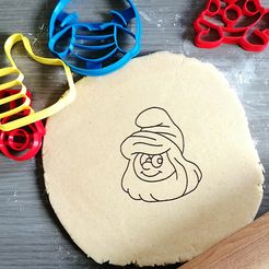smurfette.jpg Archivo STL Cortador de galletas de Pitufina Los Pitufos・Idea de impresión 3D para descargar, Cookiecutterstock
