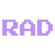 RAD (Flat) - Letters.stl "Sinal "RAD