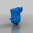 minion_hi_pieza.png Minion hole waving flower pot planter