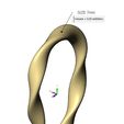 volume2.jpg Modelo de impressão 3D de alça dupla torcida de secção oval com laço