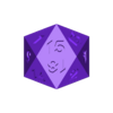 D20-Standard-AvgNormal-Balanced-Sharp-Gothica.stl Dice Masters Set - 14 Shapes - Gothica Font - Supports Included