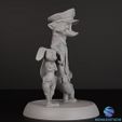 6.jpg Zootopia 2 Diorama 3D (Qualidade Premium) - Judy & Nick Cops STL para impressão
