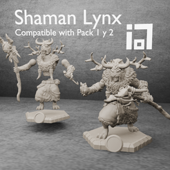 shaman_lynx.png LYNX MINIATURES PACK 3 (CUSTOMIZABLE)