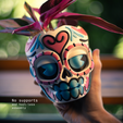 5-Cults.png Skull Planter - Dia de Muertos