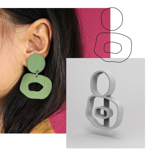 ARO-2_Mesa-de-trabajo-1.jpg STL file Organic shape cutter for polymer clay earring jewelery #2・3D printer model to download, martcaset