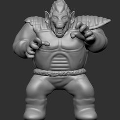 ZBrush-Document.jpg STL file VEGETA OZARU WITH CURLED UP TAILS・3D printable model to download, actisrenzo