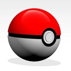 pokeball-kleur.jpg Archivo STL Pokeball 2 partes・Plan de impresión en 3D para descargar