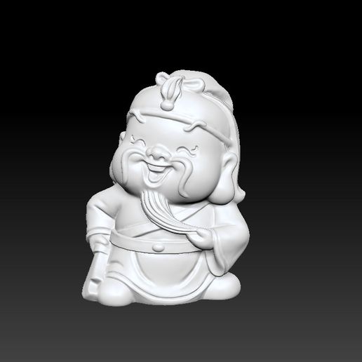 Q version of Guan Gong ornaments 3D model