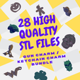25-HIGH-QUALITY-STL-FILES-1.png Charms / KeyChain Charm BUNDLE! - 28 HIGH QUALITY GUN CHARMS & KEY CHAIN CHARMS!