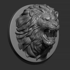 9.jpg Lion face head