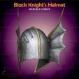 4.jpg Black Knight Helmet From Marvel Comics - Fan Art 3D print model