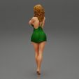 Girl-0005.jpg Woman Posing In mini Dress With Both Hands On Her Face 3D print model