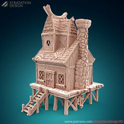 RPG_WitchHouse01.jpg Archivo STL Casa de la Bruja・Diseño para descargar y imprimir en 3D