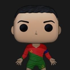 STL file CRISTIANO RONALDO REAL MADRID FUNKO POP + BOX TEMPLATE + LYCHEE  PROJECT 📦・3D printable model to download・Cults