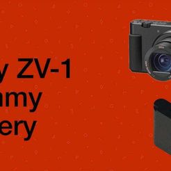 DIY_Sony.jpg Free STL file Sony ZV-1 Dummy Battery DIY・3D printer design to download