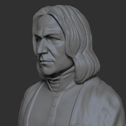 02.jpg Archivo STL Modelo impreso en 3D de Severus Snape・Objeto imprimible en 3D para descargar