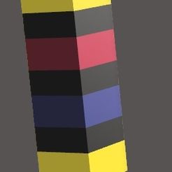 4_color_test_tall_v2.png Free 3D file 4 Color Test Tall・Object to download and to 3D print
