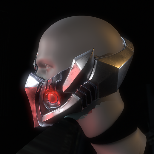 Untitled_Viewport_004.png Hawkeye: Binary Arrow Mask Marvel Rivals (STL file)