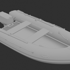 1-рендер.png Inflatable boat, boat, Inflatable boat in scale 1:25 (inflatable boat)