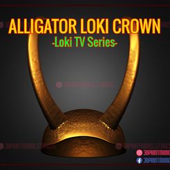 Alligator_Loki_Helmet_3d_print_model_01.jpg Archivo 3D Casco de cocodrilo Loki - Marvel Cosplay - Disfraz de Halloween・Modelo para descargar y imprimir en 3D